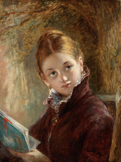 A Quiet Read by Augustus Edward Mulready